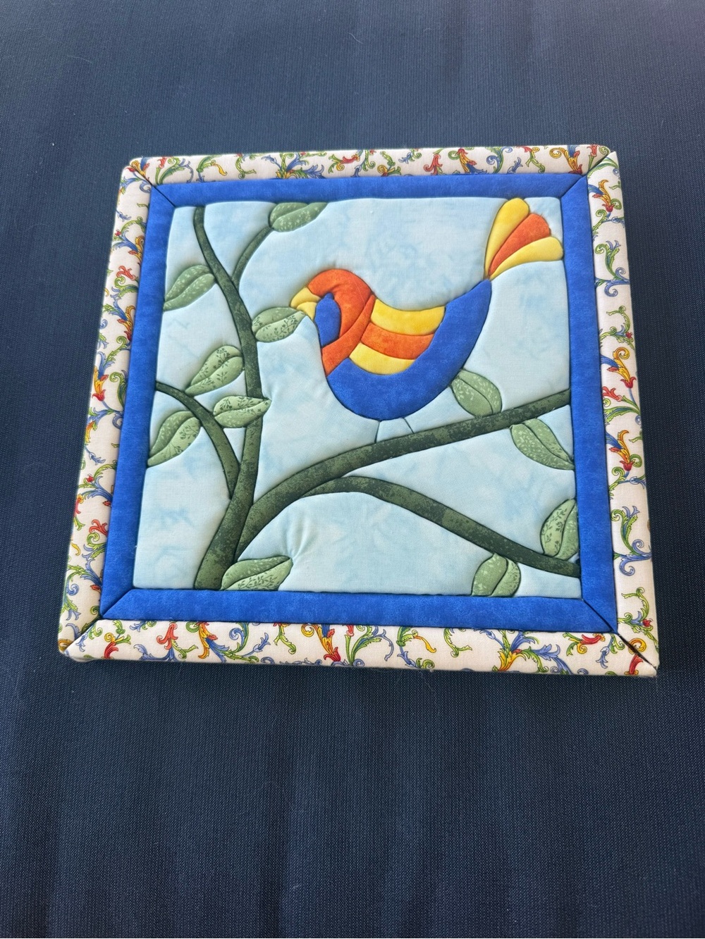 Homemade Bird on a Branch QuiltMagic